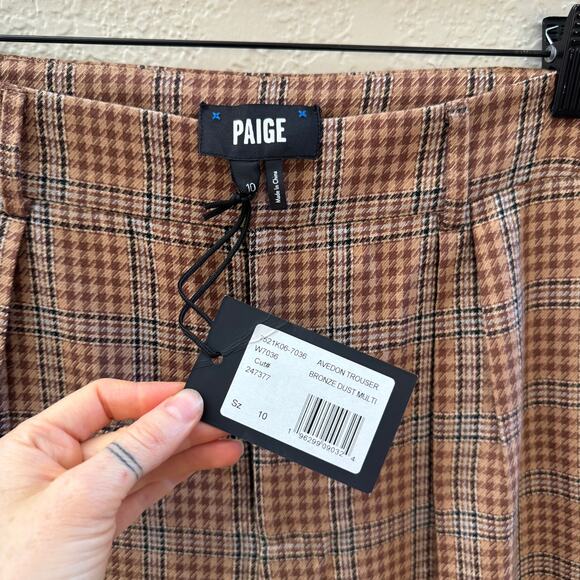 NEW PAIGE $598 Londyn Blazer + Avedon Trouser Bronze Dust Set - Picture 8 of 12